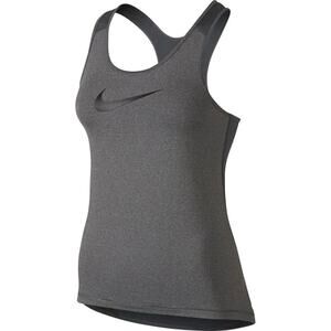 Nike Pro Dri-FIT Women’s Medium Gray Racerback Training Workout Tank Top Swoosh